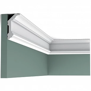 Плинтус из дюрополимера Orac Decor потолочный карниз C321 2000х99х50 в интерьере