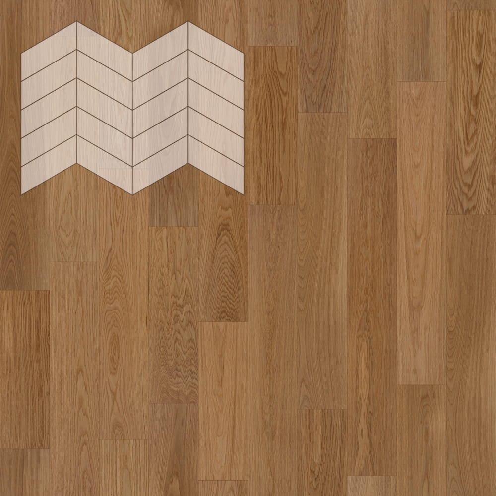 Паркет Елка Французская Lab Arte Chevron Дуб Рустик Гридж лак 400/328х125х14/3/60°