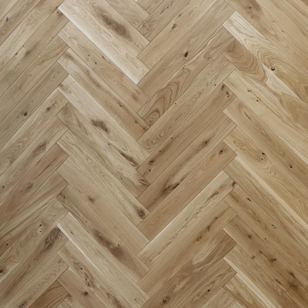 Паркет Елка Английская PolarWood Дуб ORIGINAL UNTREATED HB (1,08 м2)