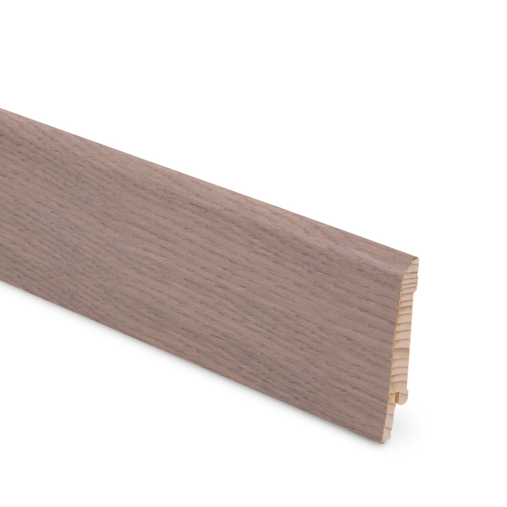 Плинтус шпонированный Lab Arte Oak Silver 70х15х2500