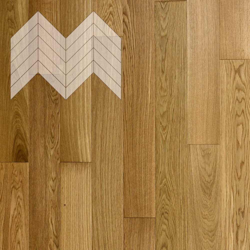 Паркет Елка Французская Lab Arte Chevron Дуб Рустик Масло UV.S 600/490х110х14/3/45°