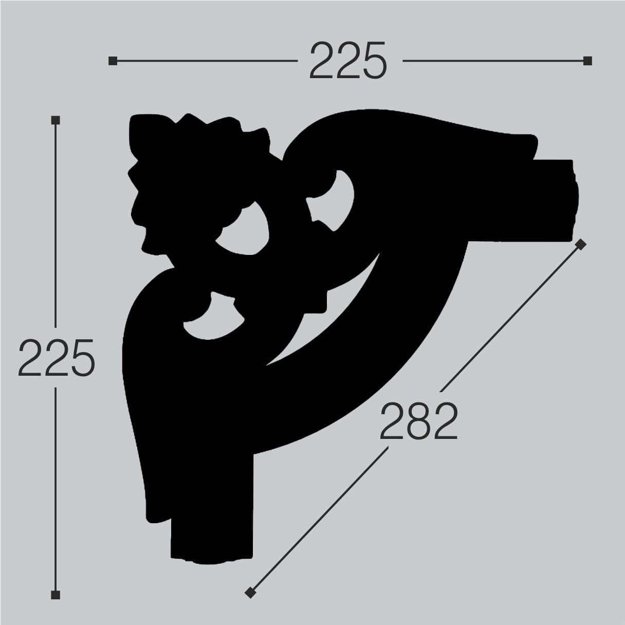 Угол для молдинга Bello Deco М12-У2