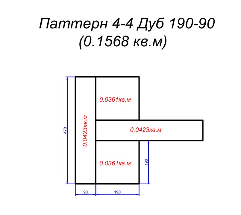 Инженерная доска Lab Arte Pattern 4/4 Дуб Рустик лак 190/90*14/3.5мм