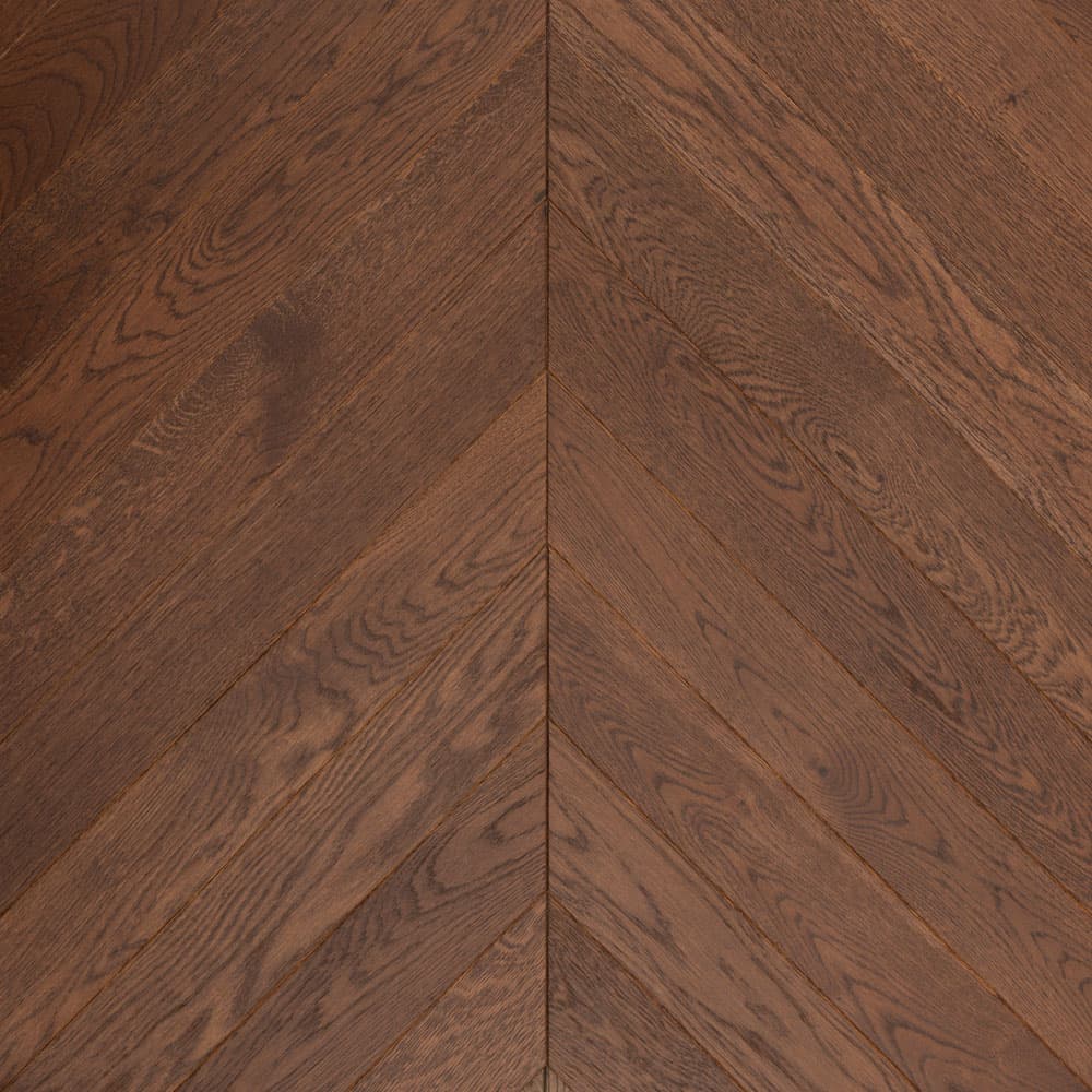 Паркет Елка Французская Lab Arte Chevron Дуб Рустик Табак лак 400/328х125х15,5/4,4/60°