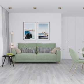 SPC Ламинат Alta Step Дуб Снежный 1218х180х4 (3,069 м2) SPC2201 в интерьере