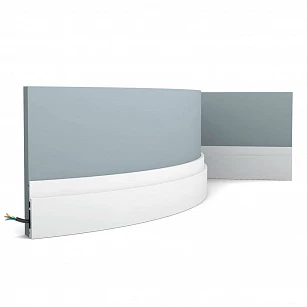 Плинтус Orac Decor SX187F гибкий 2000x75x12 в интерьере
