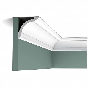 Плинтус из дюрополимера Orac Decor потолочный карниз CX127 2000x94x94 в интерьере