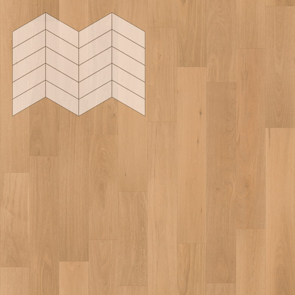 Паркет Елка Французская Lab Arte Chevron Дуб Рустик Флора лак 400/328х125х14/3/60°