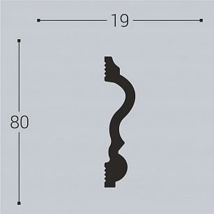 Молдинг Bello Deco XPS М9 80х19х2000 текстура